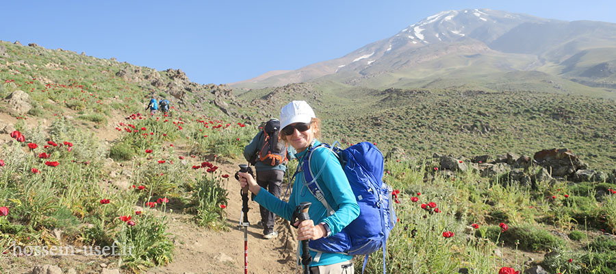 Climbing Damavand from south face